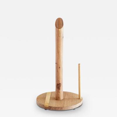  THE WOODEN PALATE WHITE OAK PAPER TOWEL HOLDER