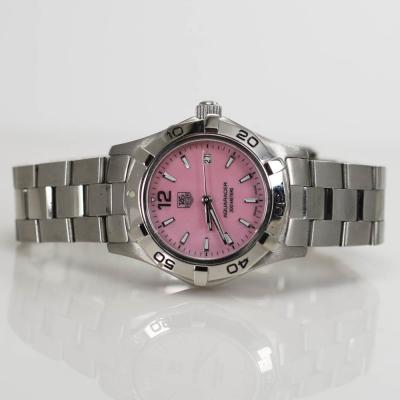  Tag Heuer Ladies Steel Tag Heuer Aqua Racer Pink Mother of Pearl Dial No Box