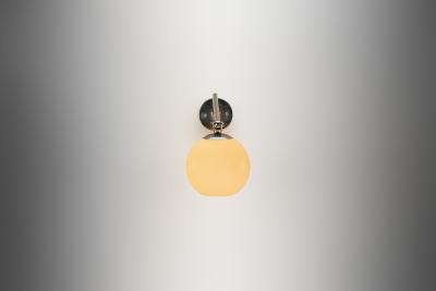  Taito Oy Nickel Plated Brass Wall Lamp by Paavo Tynell for Taito Finland 1930s