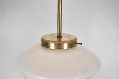  Taito Oy Paavo Tynell Model 553 Glass Pendant Ceiling Lamp for Taito Finland 1940s