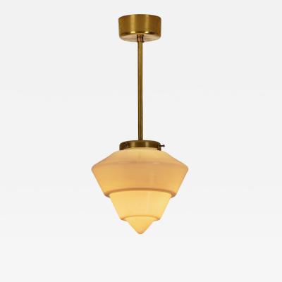  Taito Oy Paavo Tynell Model 553 Glass Pendant Ceiling Lamp for Taito Finland 1940s