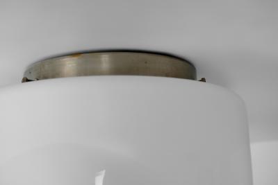  Taito Oy Pair of Opal Glass Ceiling Lights by Paavo Tynell for Taito Finland 1930s