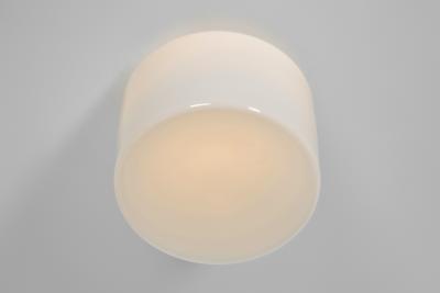  Taito Oy Pair of Opal Glass Ceiling Lights by Paavo Tynell for Taito Finland 1930s