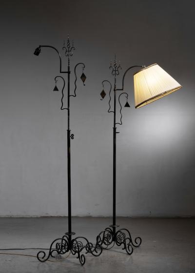  Taito Oy Pair of Paavo Tynell floor lamps for Taito