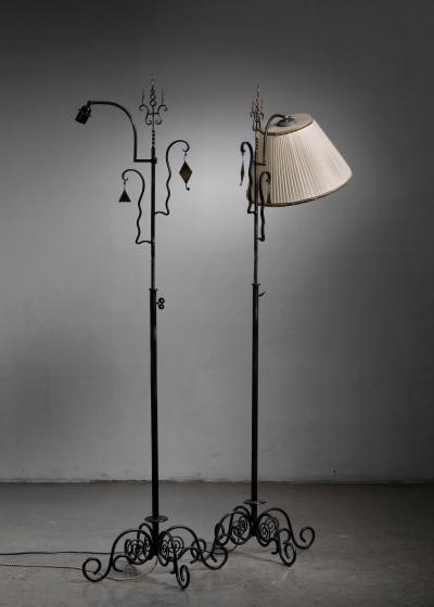  Taito Oy Pair of Paavo Tynell floor lamps for Taito