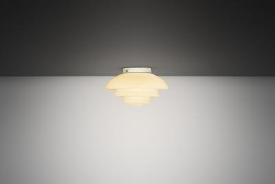  Taito Oy Stepped Opal Glass Flush Mount by Taito Finland Mid 20th Century
