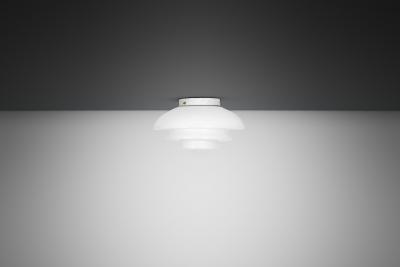  Taito Oy Stepped Opal Glass Flush Mount by Taito Finland Mid 20th Century