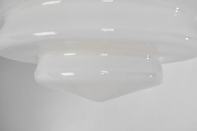  Taito Oy Stepped Opal Glass Flush Mount by Taito Finland Mid 20th Century