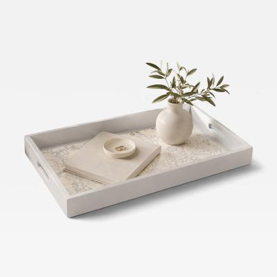  Taller Maya Large Butterflies Decorative Tray Lacquered Wood Ensamble Artesano