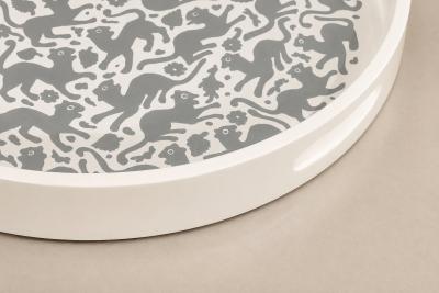  Taller Maya Large Ocelote Tray Wood Ensamble Artesano 2024