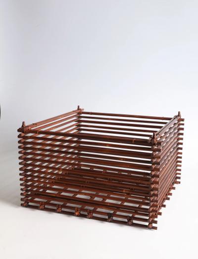  Tanabe Chikuunsai III Flower Basket 1970s 80s