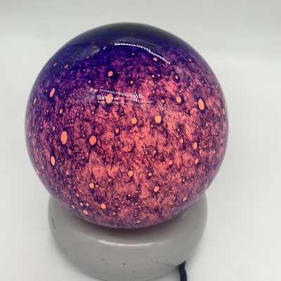  Targetti Sankey Pair of Temptation Glass and Ceramic Table Lamps by Targetti Sankey 1970s