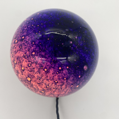  Targetti Sankey Pair of Temptation Glass and Ceramic Table Lamps by Targetti Sankey 1970s