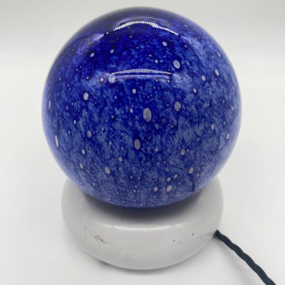  Targetti Sankey Pair of Temptation Glass and Ceramic Table Lamps by Targetti Sankey 1970s