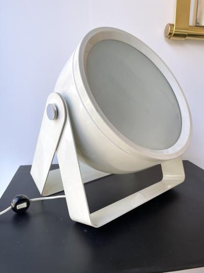  Targetti Sankey White Metal Lacquered Spot Lamp by Targetti Sankey Italy 1970s