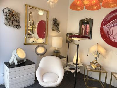  Targetti Sankey White Metal Lacquered Spot Lamp by Targetti Sankey Italy 1970s