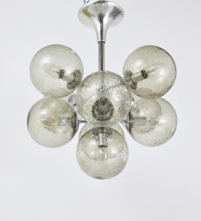  Temde Leuchten E R Nele Temde Atomic Sputnik Chandelier Chromed Space Age Tulip Pendant Lamp