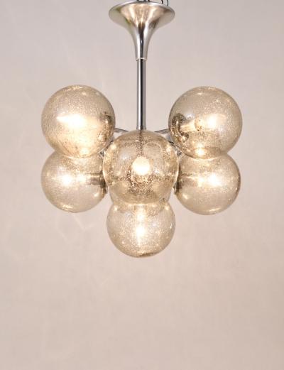  Temde Leuchten E R Nele Temde Atomic Sputnik Chandelier Chromed Space Age Tulip Pendant Lamp