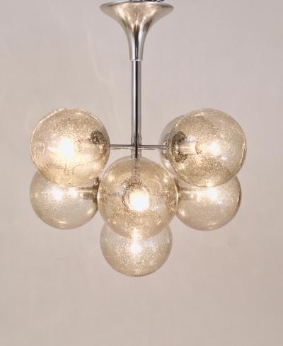  Temde Leuchten E R Nele Temde Atomic Sputnik Chandelier Chromed Space Age Tulip Pendant Lamp