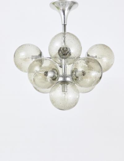  Temde Leuchten E R Nele Temde Atomic Sputnik Chandelier Chromed Space Age Tulip Pendant Lamp
