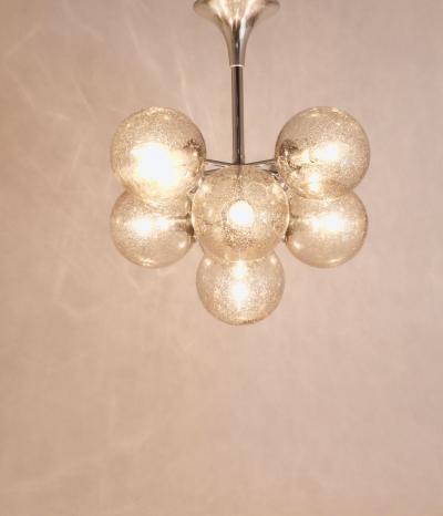  Temde Leuchten E R Nele Temde Atomic Sputnik Chandelier Chromed Space Age Tulip Pendant Lamp