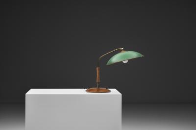  Temde Leuchten Lamp with Acrylic Shade by Temde Leuchten Switzerland 1st Half of the 20th C