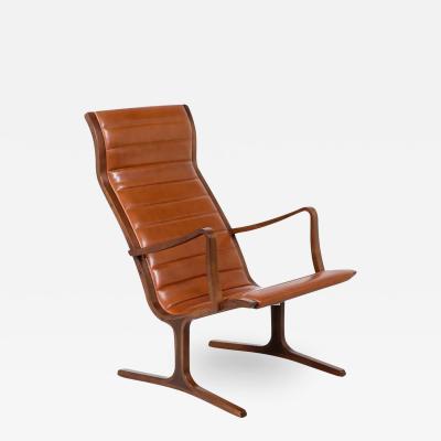  Tendo Mokko Tendo Mokko Heron Cognac Leather Lounge Chair