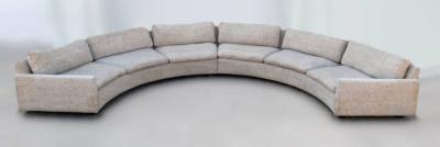  Thayer Coggin 1970s Milo Baughman for Thayer Coggin Circular Sofa