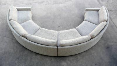  Thayer Coggin 1970s Milo Baughman for Thayer Coggin Circular Sofa