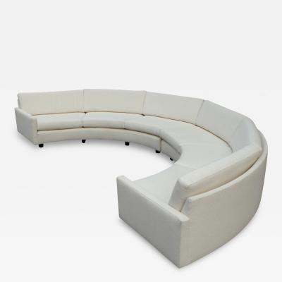  Thayer Coggin 1970s Milo Baughman for Thayer Coggin Circular Sofa