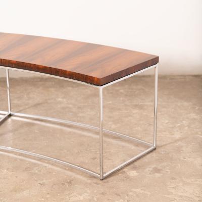  Thayer Coggin 2 Sofa Console Tables in Brazilian Rosewood by Milo Baughman for Thayer Coggin