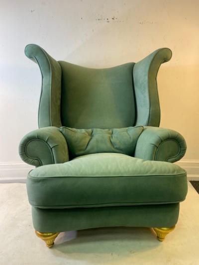  Thayer Coggin MONUMENTAL ADVANT GARDE WING CHAIRS IN THE MANNER OF SALVADOR DALI