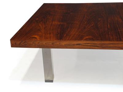  Thayer Coggin Milo Baughman Brazilian Rosewood and Lucite Coffee Table