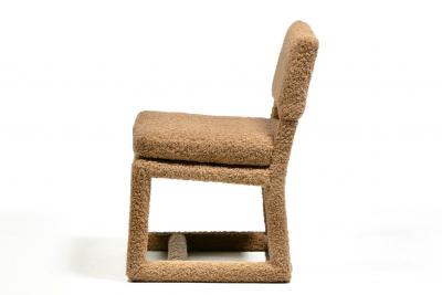 Thayer Coggin Milo Baughman Set of 8 Parsons Dining Chairs in Latte Boucl by Thayer Coggin