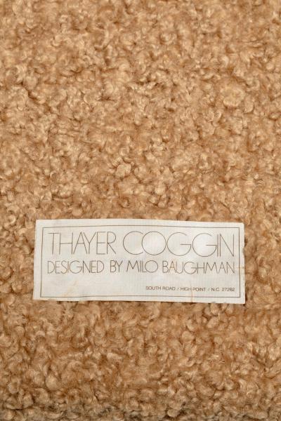  Thayer Coggin Milo Baughman Set of 8 Parsons Dining Chairs in Latte Boucl by Thayer Coggin