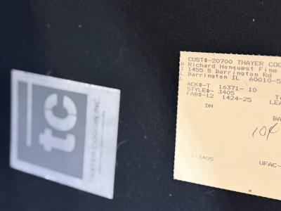  Thayer Coggin Milo Baughman for Thayer Coggin Leather Swivel Tub Chair 2000