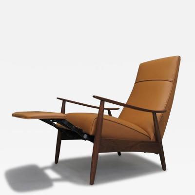  Thayer Coggin Milo Baughman for Thayer Coggin Walnut Recliner Lounge Chair