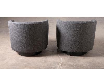 Thayer Coggin Swivel Lounge Chairs by Milo Bauhman for Thayer Coggin