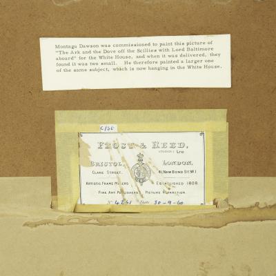  The Ark the Dove off the Scillies with Lord Baltimore aboard by M Dawson