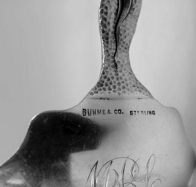  The Duhme Company Duhme American Japonesque Sterling Silver Fish Serving Fork Slice