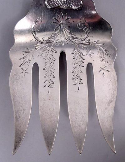  The Duhme Company Duhme American Japonesque Sterling Silver Fish Serving Fork Slice
