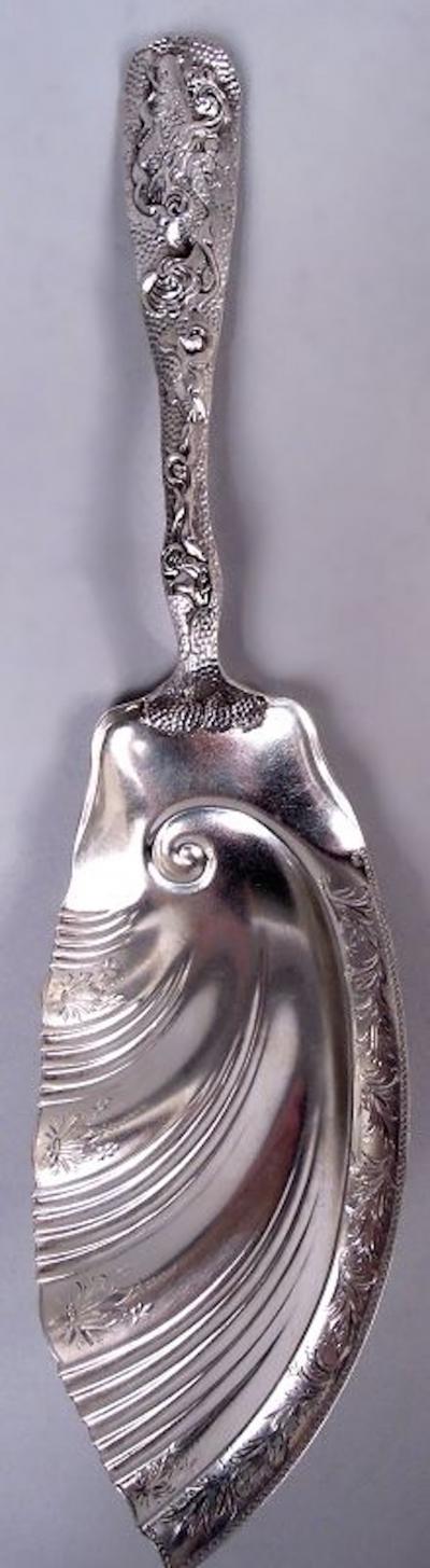  The Duhme Company Duhme American Japonesque Sterling Silver Fish Serving Fork Slice