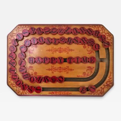  The Instructive Toy Company Vintage Toy Wooden Spelling Board American circa 1890