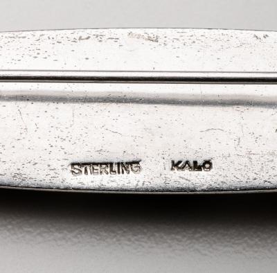  The Kalo Shop Kalo Shop Sterling Coral Brooch