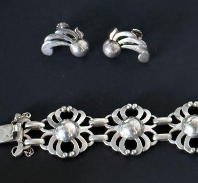  The Kalo Shop Rare Sterling Silver Jewelry Suite by The Kalo Shop