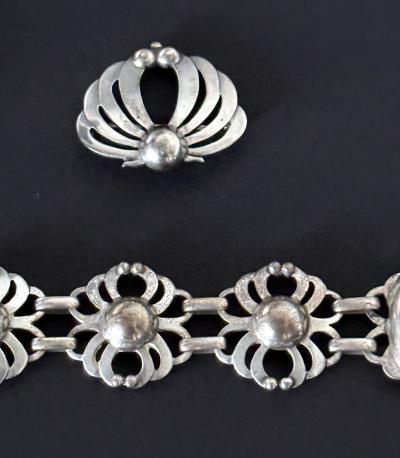  The Kalo Shop Rare Sterling Silver Jewelry Suite by The Kalo Shop