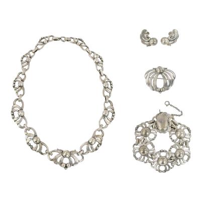  The Kalo Shop Rare Sterling Silver Jewelry Suite by The Kalo Shop