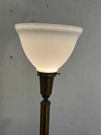  The Marbro Lamp Company ITALIAN MID CENTURY AVOCADO GREEN AND GOLD WOOD LAMPS BY MARBRO
