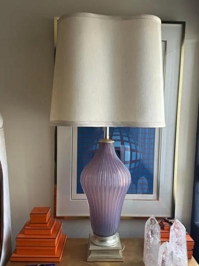  The Marbro Lamp Company Large Murano Glass Lamp by Marbro