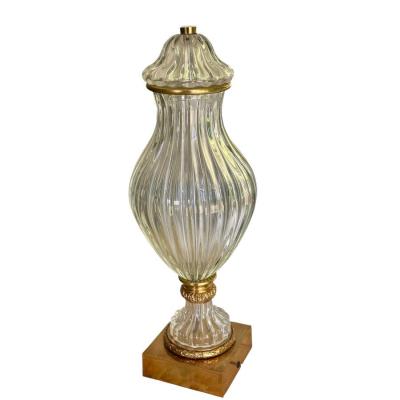  The Marbro Lamp Company Mid Century Modern Marbro Murano Glass Designer Table Lamp